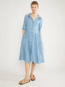 Blutsgeschwister Hellblaues Damen Shirtkleid Blutsgeschwister