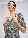 Orsay Weißes und schwarzes Damen-Blumenkleid ORSAY
