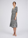 Orsay Weißes und schwarzes Damen-Blumenkleid ORSAY
