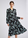Orsay Schwarzes Damen-Blumenkleid ORSAY