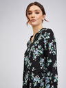 Orsay Schwarzes Damen-Blumenkleid ORSAY