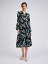 Orsay Schwarzes Damen-Blumenkleid ORSAY