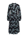 Orsay Schwarzes Damen-Blumenkleid ORSAY
