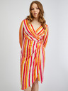 Orsay Rot und orange gestreiftes Damenkleid ORSAY