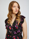 Orsay Schwarzes Damen-Blumenkleid ORSAY