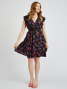 Orsay Schwarzes Damen-Blumenkleid ORSAY