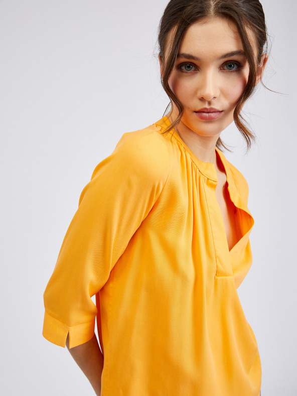 Orsay Orangefarbene Damenbluse ORSAY