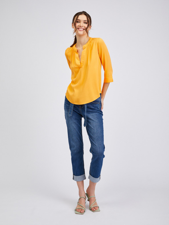 Orsay Orangefarbene Damenbluse ORSAY