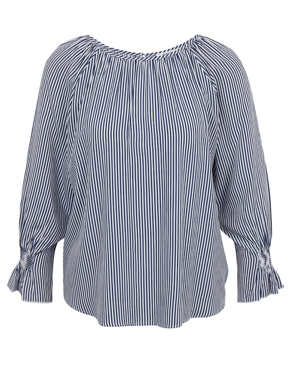Orsay Dunkelblaue gestreifte Damenbluse ORSAY
