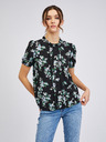 Orsay Schwarze geblümte Bluse ORSAY