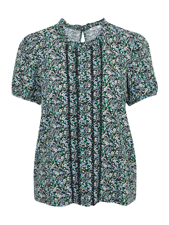 Orsay Grüne gemusterte Damenbluse ORSAY