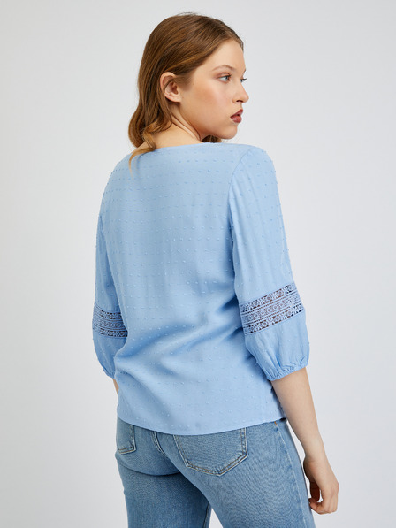 Orsay Hellblaue Damen Bluse ORSAY