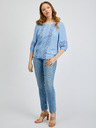 Orsay Hellblaue Damen Bluse ORSAY