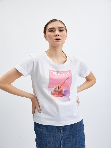Orsay Weißes Damen-T-Shirt ORSAY