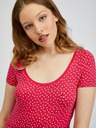 Orsay Dunkelrosa Damen-Polka-Dot-Shirt