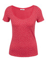 Orsay Dunkelrosa Damen-Polka-Dot-Shirt