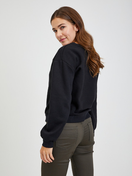 Orsay Schwarzes lockeres Damen Sweatshirt ORSAY