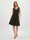 Orsay Schwarzes Damenkleid mit Gürtel ORSAY