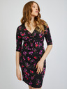 Orsay Schwarzes Damen-Blumenkleid ORSAY