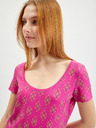 Orsay Dunkelrosa gemustertes Damen-T-Shirt ORSAY