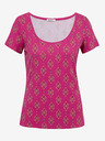 Orsay Dunkelrosa gemustertes Damen-T-Shirt ORSAY