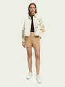 Scotch & Soda Cremefarbene Damen-Denimjacke Scotch & Soda