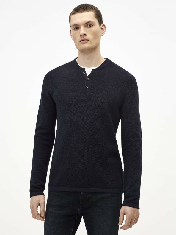 Celio Dunkelblauer Pullover Celio Techillpic