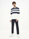 Celio Weiß-blau gestreifter Herrenpullover Celio