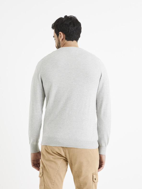 Celio Hellgrauer Pullover Celio Veviflex
