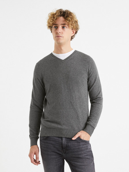 Celio Celio Veviflex Grauer Pullover