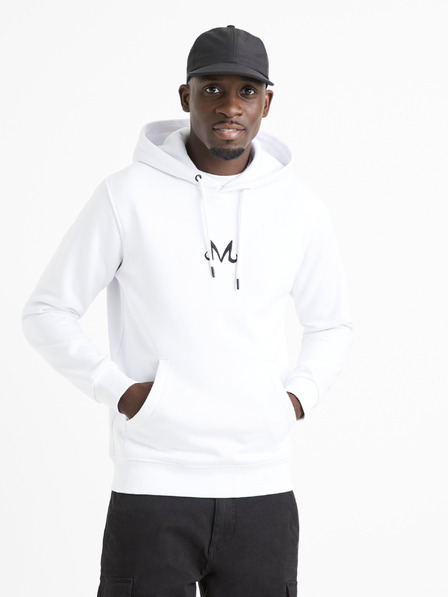 Celio Weißes Herren-Sweatshirt mit Celio Dragon Ball Super Druck