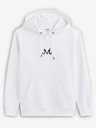Celio Weißes Herren-Sweatshirt mit Celio Dragon Ball Super Druck