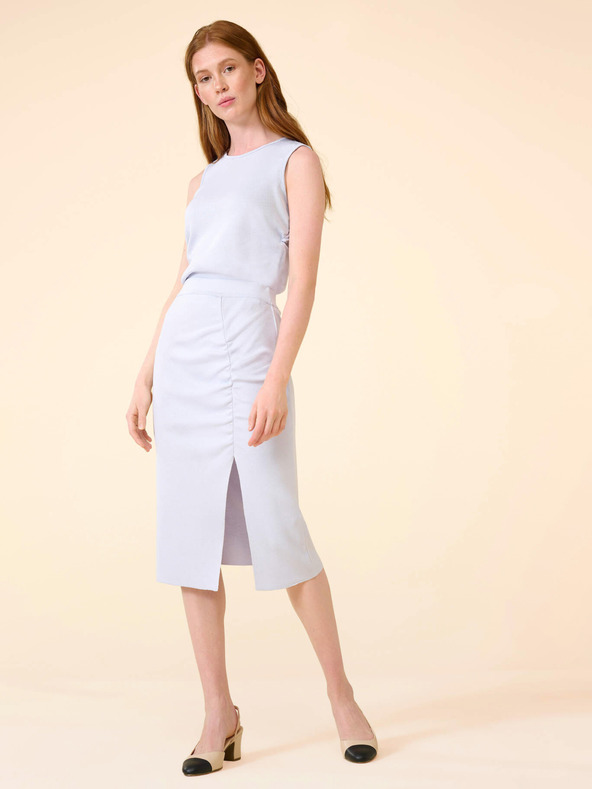 Orsay Hellblauer Damen-Bleistiftrock mit Schlitz ORSAY