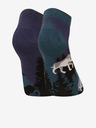 Dedoles Schwarze und blaue Unisex-Socken Dedoles Vollmondwolf