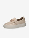 Caprice Cream Damen Leder Caprice Plattform Loafer