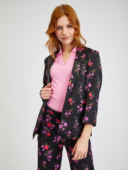 Orsay Schwarzer geblümter Damen Blazer ORSAY