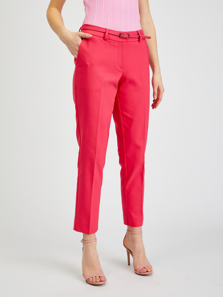 Orsay Dunkelrosa Damenhose mit Gürtel ORSAY