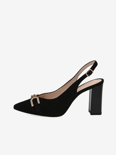 Caprice Schwarze Damenpumps aus Wildleder Caprice