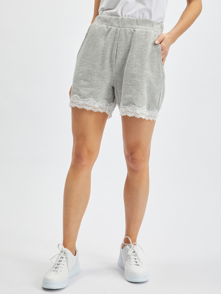 Orsay Hellgraue Damen-Sweatpants mit Spitze ORSAY