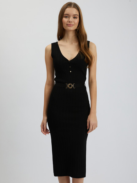 Orsay Schwarzes Damen-Pullover-Kleid ORSAY
