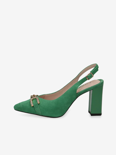 Caprice Grüne Damenpumps aus Wildleder von Caprice
