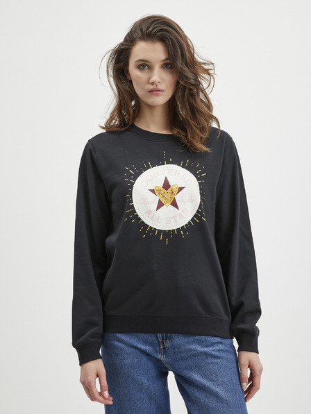Converse Schwarzes Damen-Sweatshirt Converse