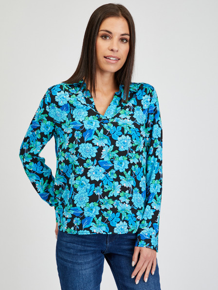 Orsay Blaue geblümte Bluse ORSAY