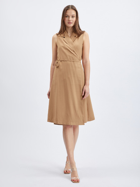 Orsay Hellbraunes Damen-Wickelkleid ORSAY