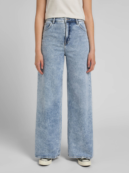 Lee Hellblaue Damenjeans mit weitem Bein von Lee