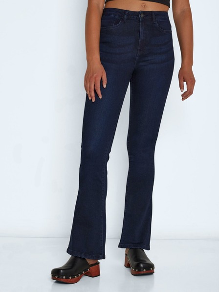 Noisy May Dunkelblaue Jeans mit Schlaghose Noisy May Sallie