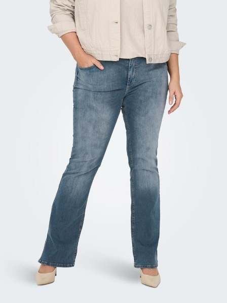 ONLY CARMAKOMA Blaue Damenjeans mit ausgestellter Passform ONLY CARMAKOMA Willy