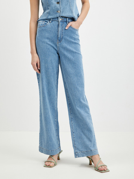 AWARE by VERO MODA Hellblaue Damenjeans mit weitem Bein AWARE von VERO MODA Rebecca
