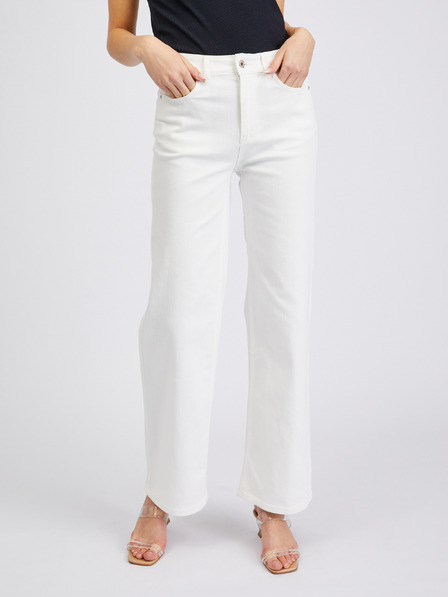 Orsay Weiße Damen-Wide leg-Jeans ORSAY