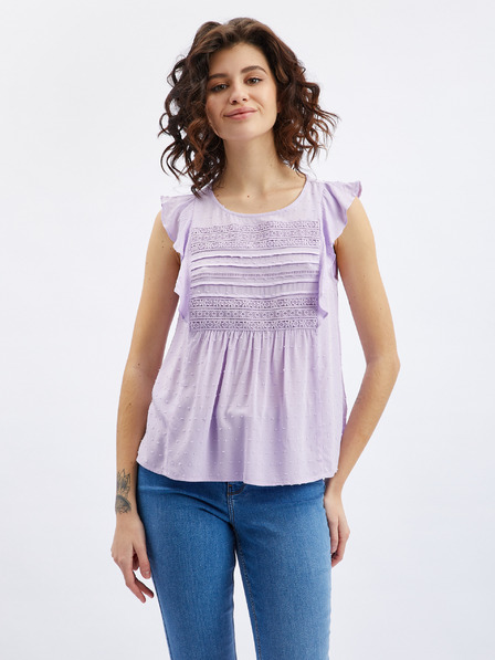 Orsay Lila Damenbluse ORSAY